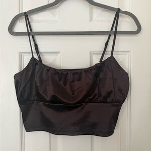 H&M Divided Dark Brown Top